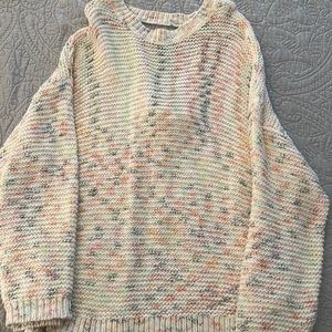 American Eagle Pastel Rainbow Sweater